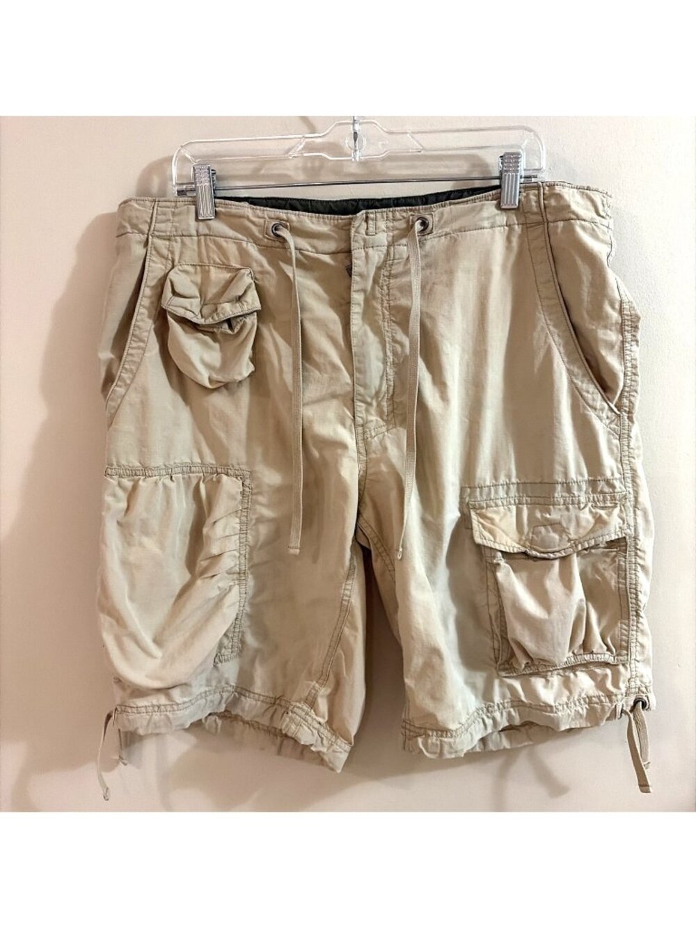 Vtg GAP Cargo Utility Shorts Men's Large Loose Fit Grunge Skater Hip Hop Y2K